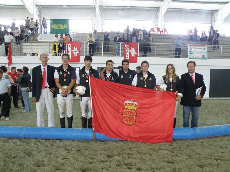 La selección Navarra de Horseball medalla de bronce en el campeonato de España